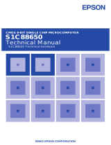 Epson S1C88650 User manual