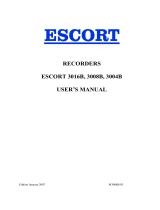 Escort 3004B User manual