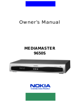 Nokia MEDIAMASTER 9650S User manual