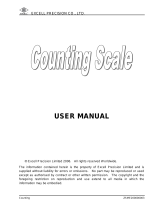 Excell Precision Counting Scale User manual