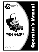 Exmark Ultra Vac QDS Laser Z XS User manual