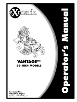 Exmark VANTAGE Operators User manual
