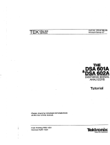 Tektronix DSA 602A User manual