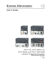 Extron electronic PVT RGB CV User manual
