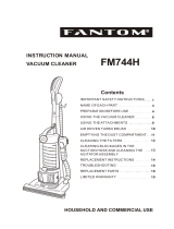 Fantom Vacuum FM744H User manual
