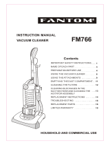 Fantom Vacuum VACUUM CLEANER FM766 User manual