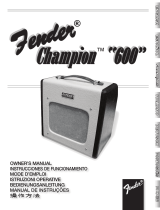 Fender Champion 600 User manual