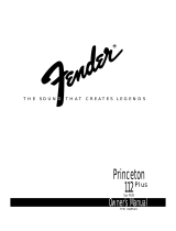 Fender Princeton 112 Plus User manual
