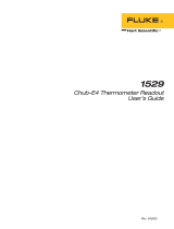 Fluke 1529 Chub-E4 User manual