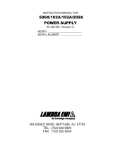 Lambda 500a User manual
