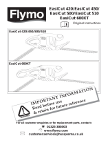 Flymo EASICUT 600XT User manual