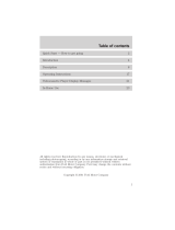 Ford 2002 Windstar User manual