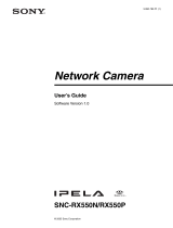Sony SNC-RX550P User manual