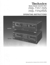 Technics RS-TR155 RS-TR255 User manual