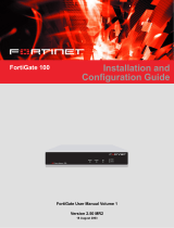 Fortinet 100 User manual