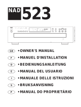 NAD 523 User manual