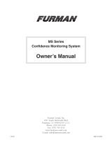 Furman MS2A-1 User manual