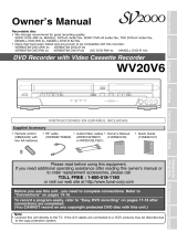 Funai SV2000 WV20V6 User manual