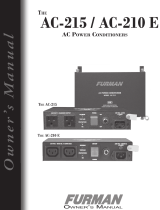 Furman Sound AC-210 E User manual