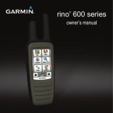 Garmin Rino 600 User manual