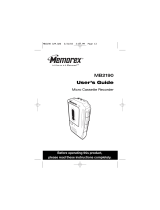 Memorex MB2190 User manual