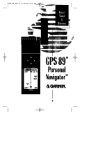 Garmin GPS 89™ User manual