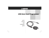 Garmin USB Data Card Programmer User manual