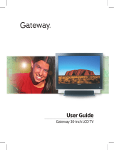 Gateway 30-inch LCD TV User manual