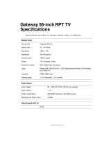 Gateway RPT TV User manual