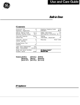 GE 164 D2092P167 User manual