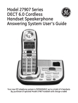 GE 7907 User manual