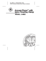 GE 2-9892 User manual