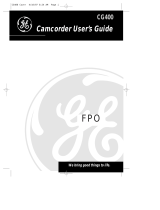 GE CG400 User manual