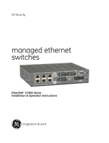 GE Security D7600 Series User manual