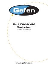 Gefen 2x1 DVI KVM Switcher User manual