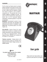 Geemarc Mayfair User manual