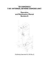 GE F-801 User manual