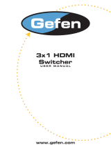 Gefen 3x1 HDMI Switcher User manual