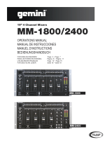 Gemini 19” 4 Channel MM-1800 User manual