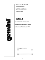 Gemini BPM-1 User manual