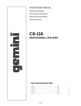 Gemini CD-110 User manual