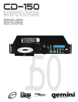 Gemini CD-150 User manual