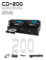 Gemini CD-200 User manual