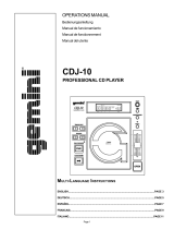 Gemini CDJ-10 User manual