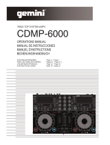 Gemini TABLE TOP SYSTEM CDMP-6000 User manual
