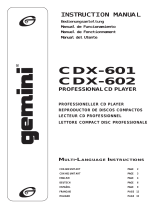 Gemini CDX-602 User manual