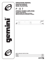 Gemini P-07 User manual