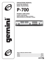 Gemini P-700 User manual