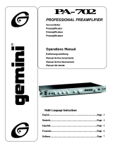 Gemini PA-702 User manual