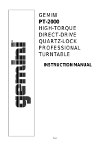 Gemini pt-2000 User manual